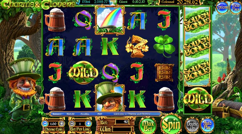 Charms and Clovers slot machine